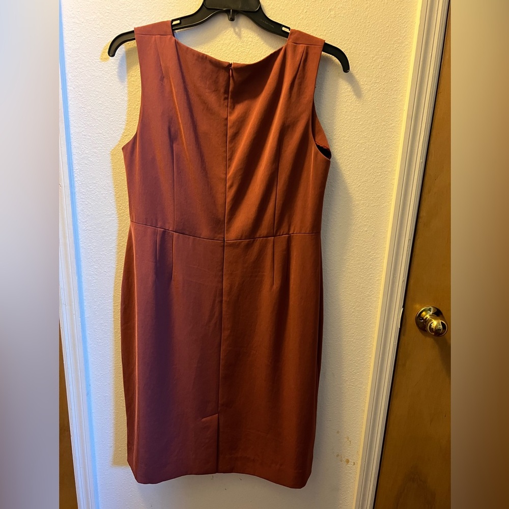 MM Lafleur Sleeveless Rust Midi Dress - Picture 2 of 4